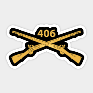 406th Infantry Regiment w Branch wo Txt X 300 Sticker